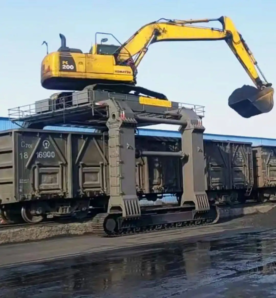 What is also called an excavator straddle carrier?